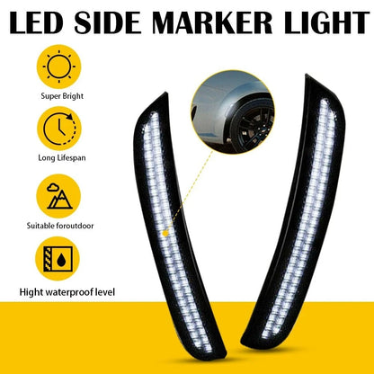 Front LED Marker Side Lights for Dodge Charger (2015–2022) - Smoked