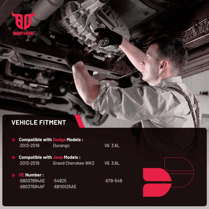 Right Catalytic Converter for 2013-2019 Jeep Grand Cherokee WK2 3.6L and Dodge Durango 3.6L