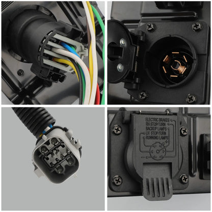 Trailer Tow Wiring Harness 4 & 7 Pin Plug for Ford F-250 F-350 (2002–2004)