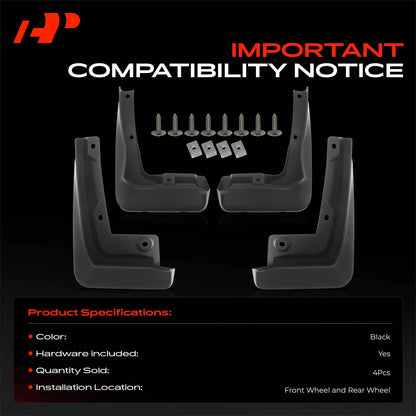 Set of 4 Mud Flaps Splash Guards for BMW 3 G20 Series (2019–2020)