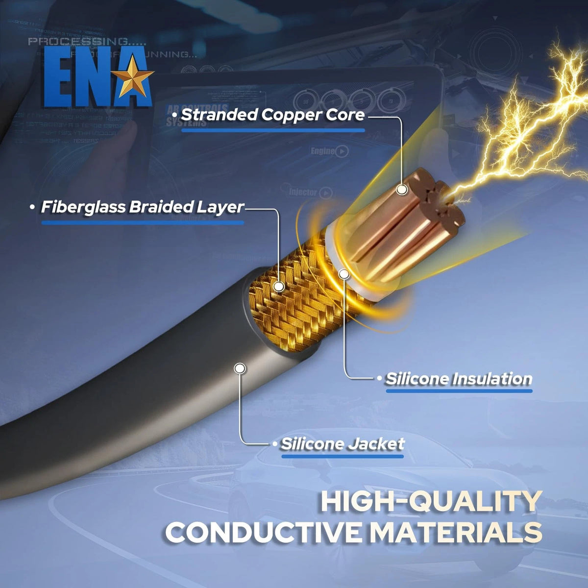 Spark Plug Wire Set for Chevrolet GMC Cadillac Express