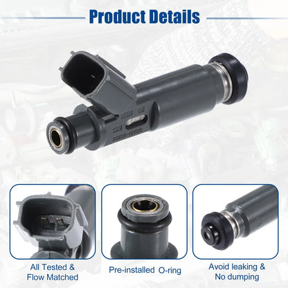 Set of 4 Fuel Injector Nozzles for Toyota Camry 2.4L (2002–2004) 23209-0H010