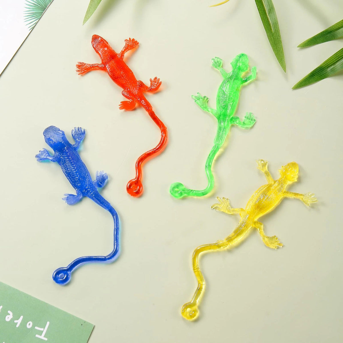 12 Pack Sticky Gecko Stretchy Lizards Sensory Toys