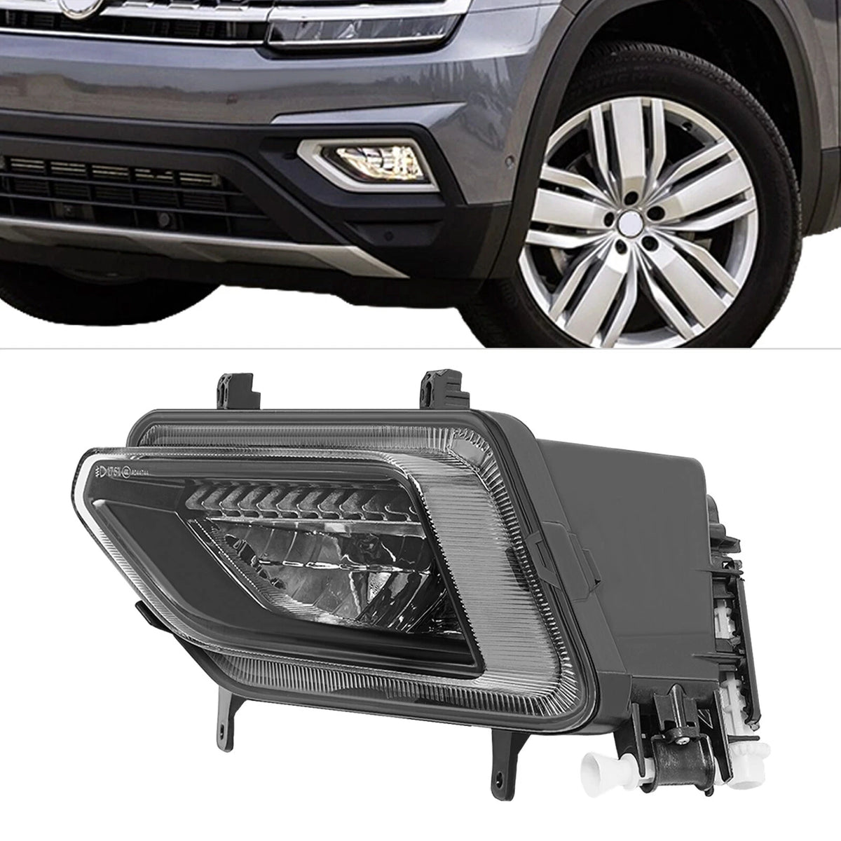 Left Driver Side Halogen Fog Light for Volkswagen Atlas (2018–2020) 3CN 941 661, 19-6258-00