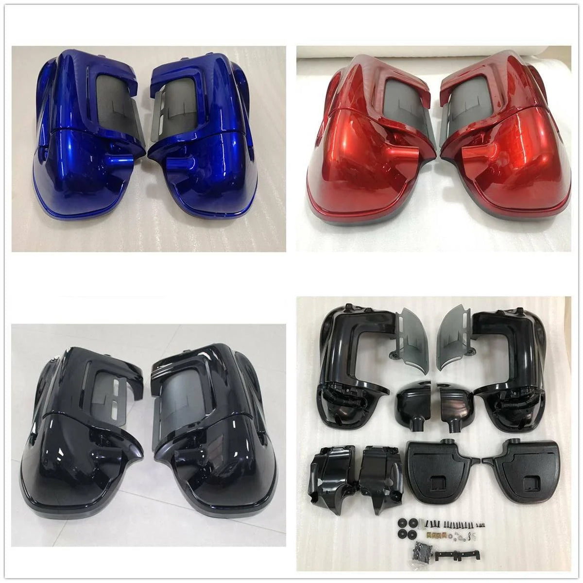 Lower Vented Leg Fairing Glove Box for Harley Touring Road Street Glide (1983–2013)