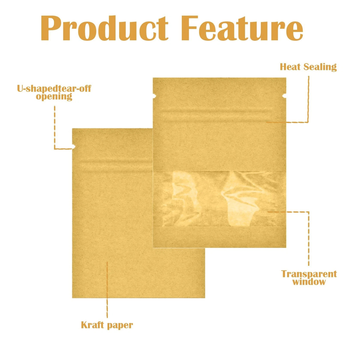 2X Resealable Seed Bags 2.8×3.5 in for Various Uses (Pack of 160)