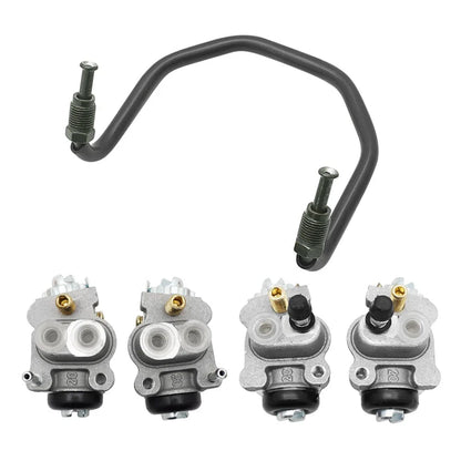 Front Brake Wheel Cylinders & Brake Pipe for Honda Rincon 650, Foreman Rubicon 500 (2003–2023)