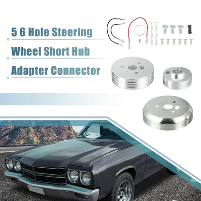5 & 6 Hole Steering Wheel Short Hub Adapter for Chevy GM (Year Range)