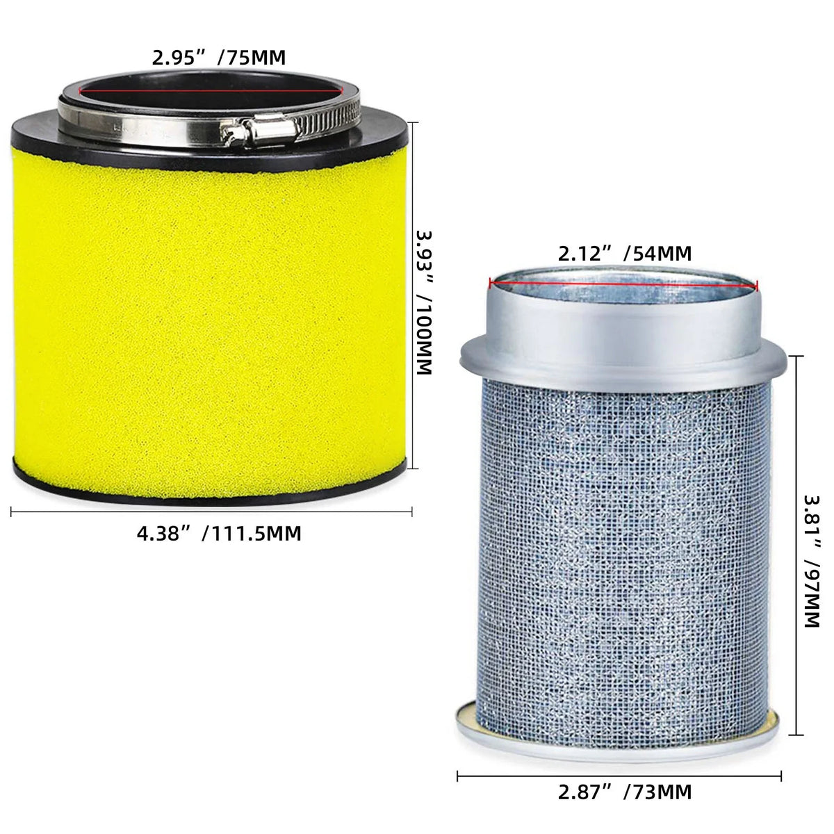 Air Filter & Air Cleaner Body for Honda Rancher TRX350 (2000–2006)