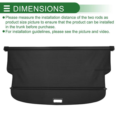 Retractable Cargo Cover for Chevrolet Orlando (2018–2023) Black Carbon Fiber