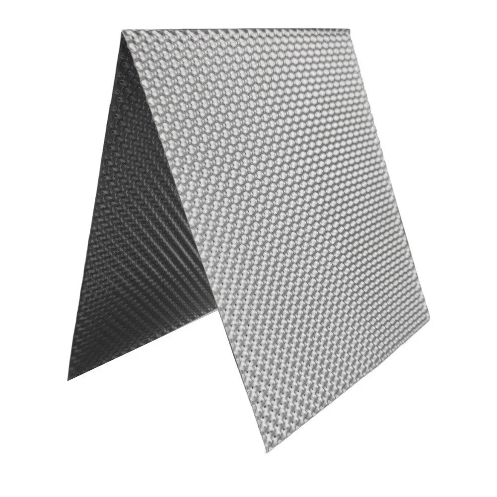 Lightweight Embossed Aluminum Heat Shield for Exhausts and Motors (400x330 mm)