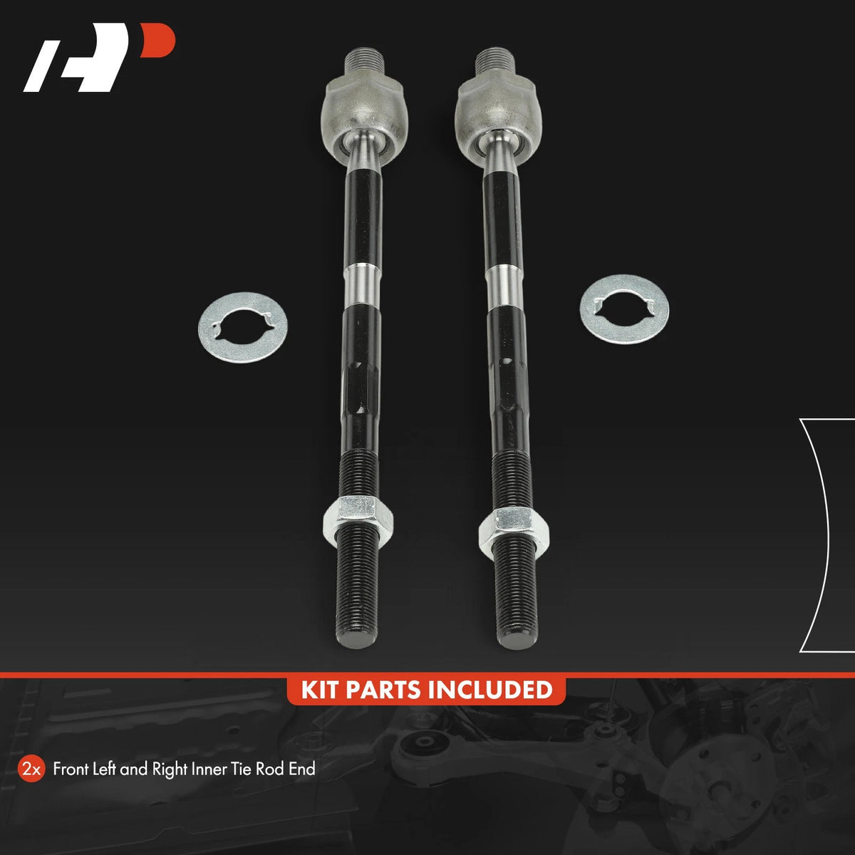 2X Front Inner Tie Rod End for Dodge Nitro (2008–2011) 52109984AD, GS25721