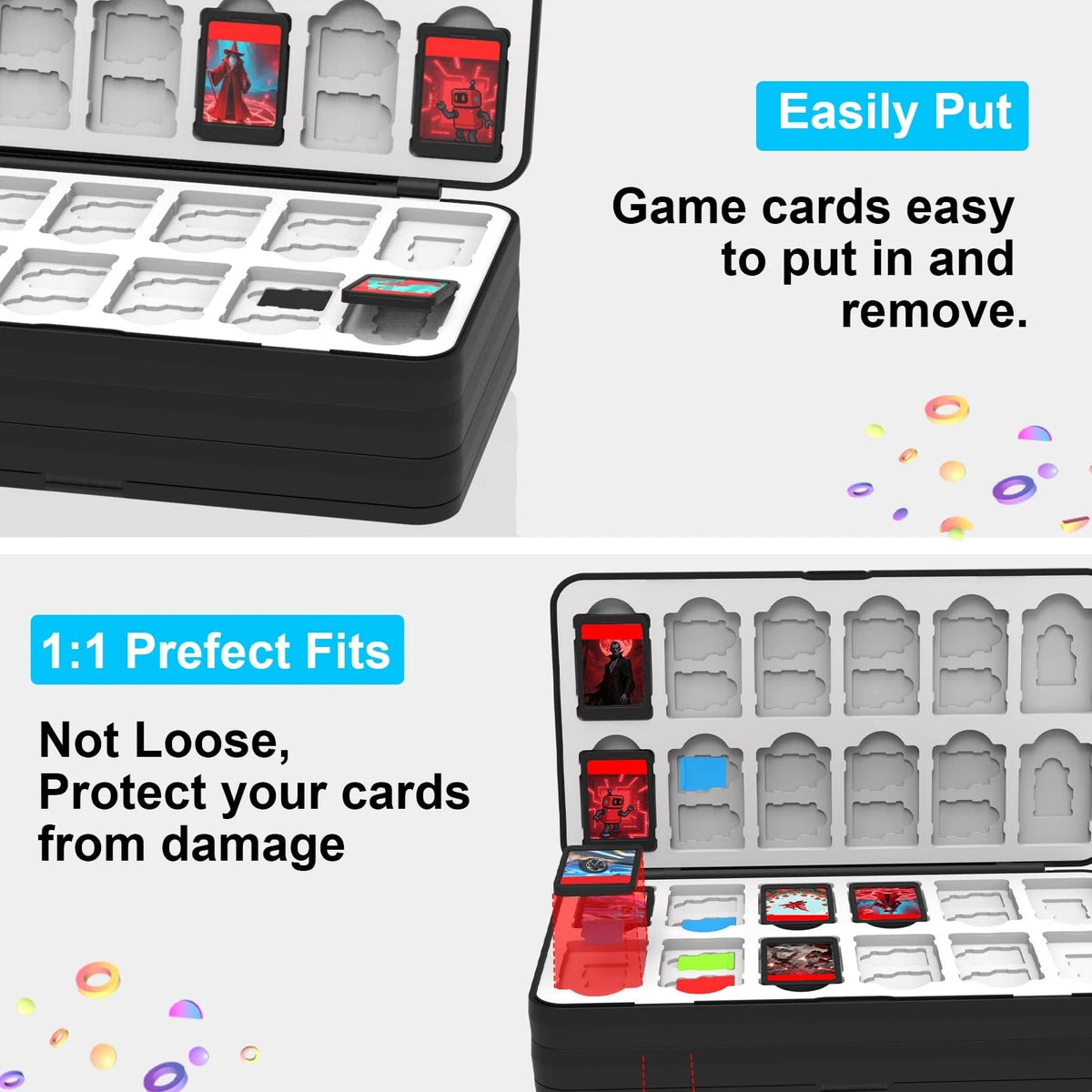 96-Slot Game Card Holder for Nintendo Switch