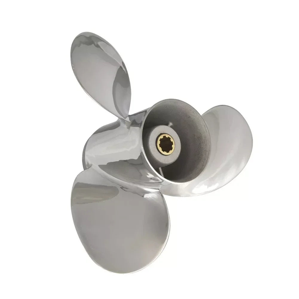 9.25 x 10 Stainless Boat Propeller for Mercury 6-15HP (8 Spline, 10" Pitch, RH)