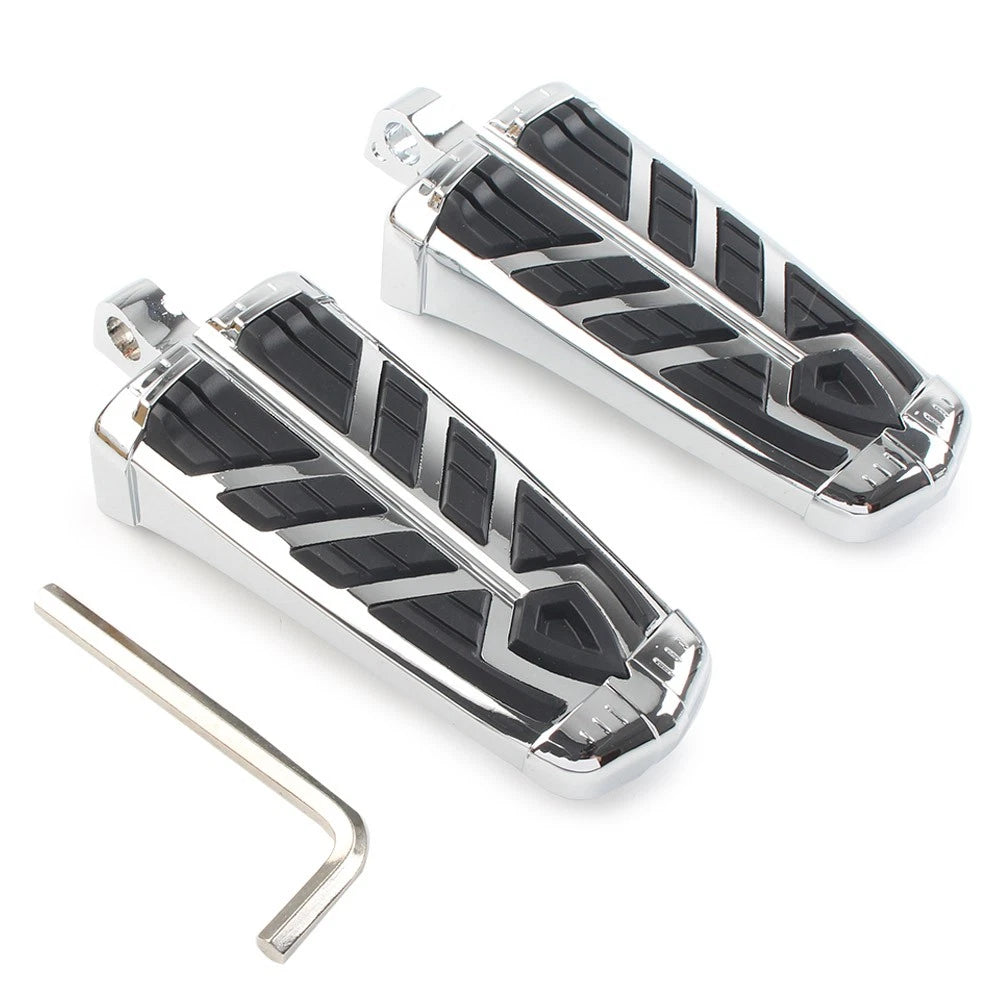 Chrome Foot Pegs for Harley Davidson (10mm)