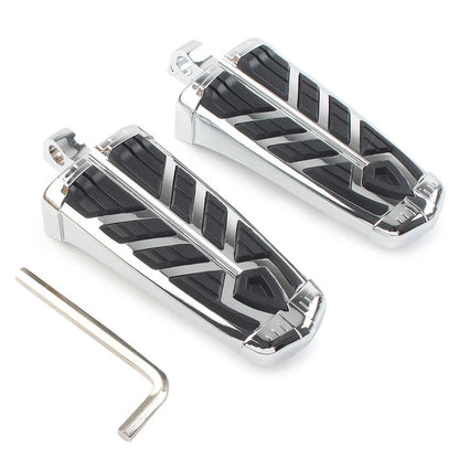 Chrome Foot Pegs for Harley Davidson (10mm)