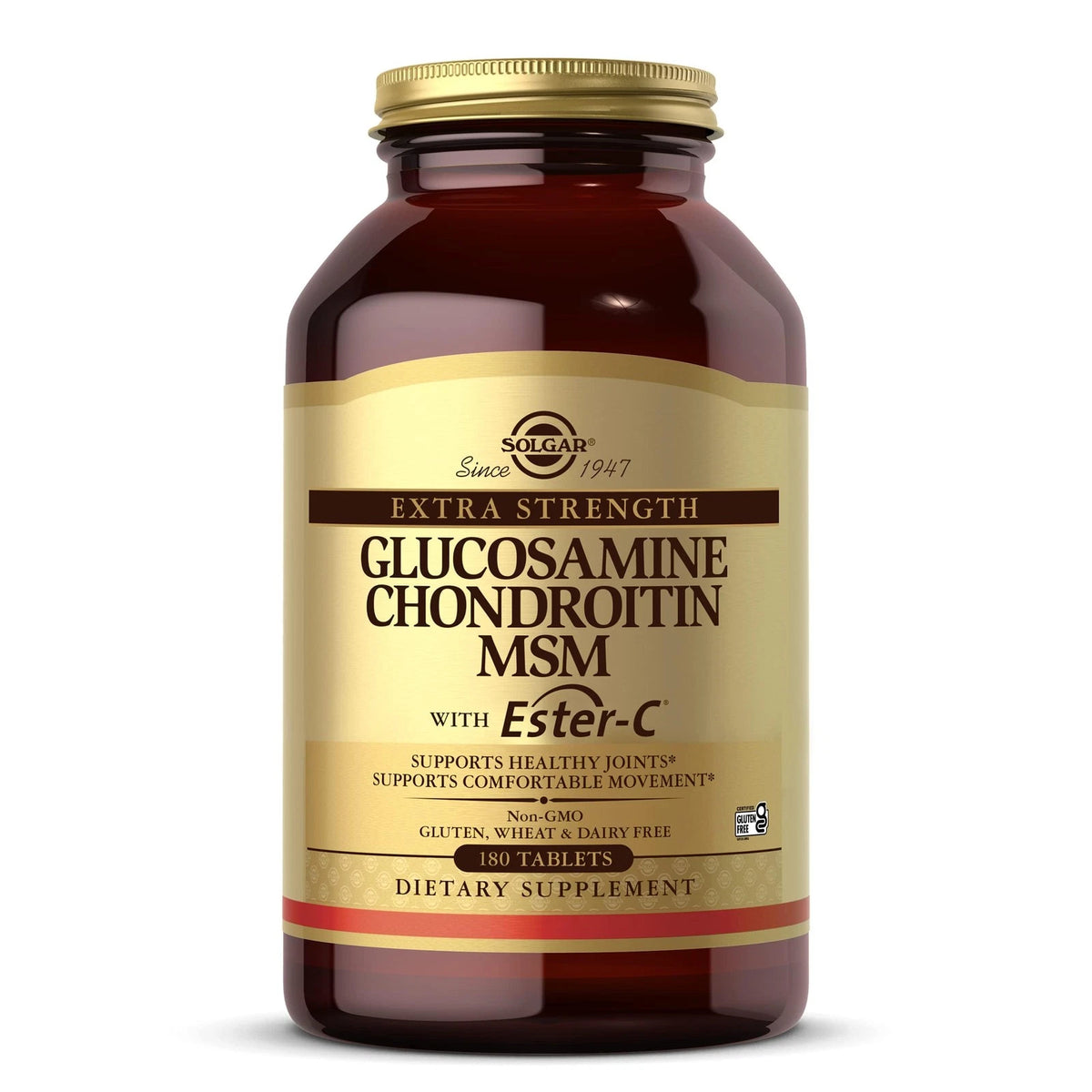 Solgar Extra Strength Glucosamine Chondroitin 180 Count for Joint Support