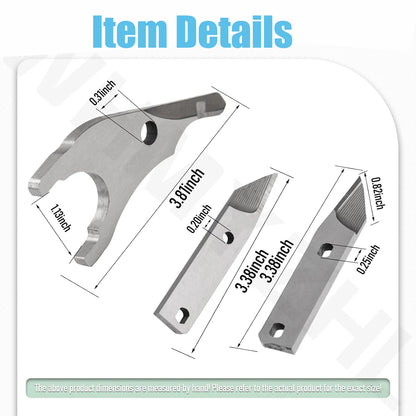 3 Blade Set Air Metal Shear Cutter for Steel Aluminium 18 Gauge