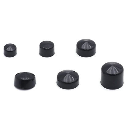 Set of 4 Black Bolt Toppers for Harley Road King Twin Cam FLH (1996–2006)