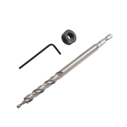 Set of 6 Twist Step Drill Bits for Pocket Hole Drill Jig Guide Kit