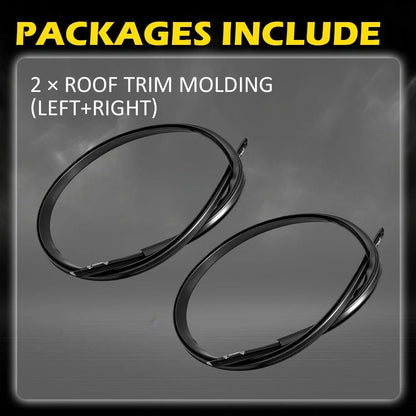 Set of 4 Roof Drip Molding Weather Stripping for Honda Civic & Insight (2016–2021)
