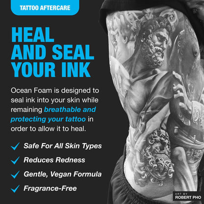 H2Ocean Ocean Foam Tattoo Aftercare for (Water Based, 2 oz)
