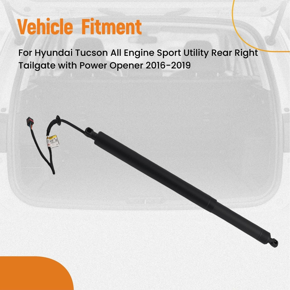 Power Lift Support Tailgate Right for Hyundai Tucson (2016–2019) 615056
