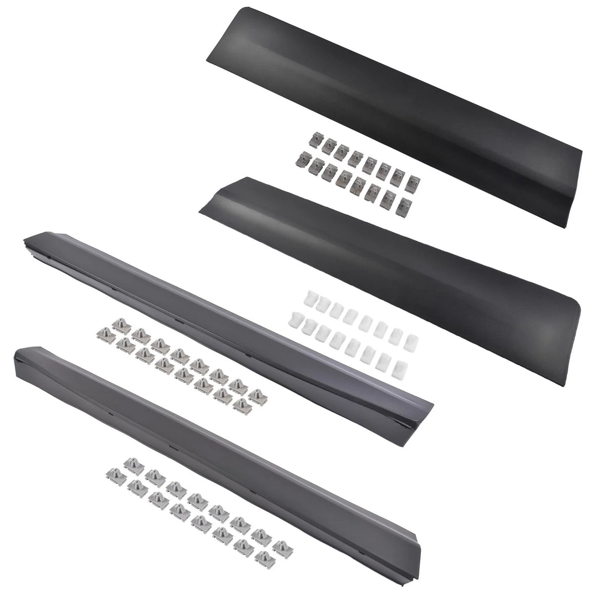 Set of 4 Lower Door Trim Molding for Cadillac XT5 (2017–2025) Black