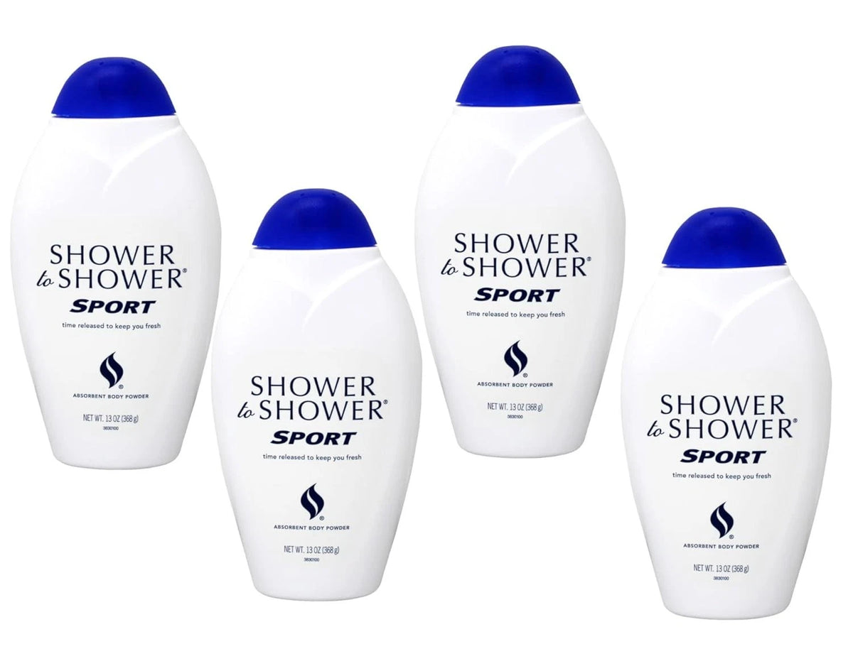 Pack of 4 Absorbent Body Powder for Sport (13 Ounce)
