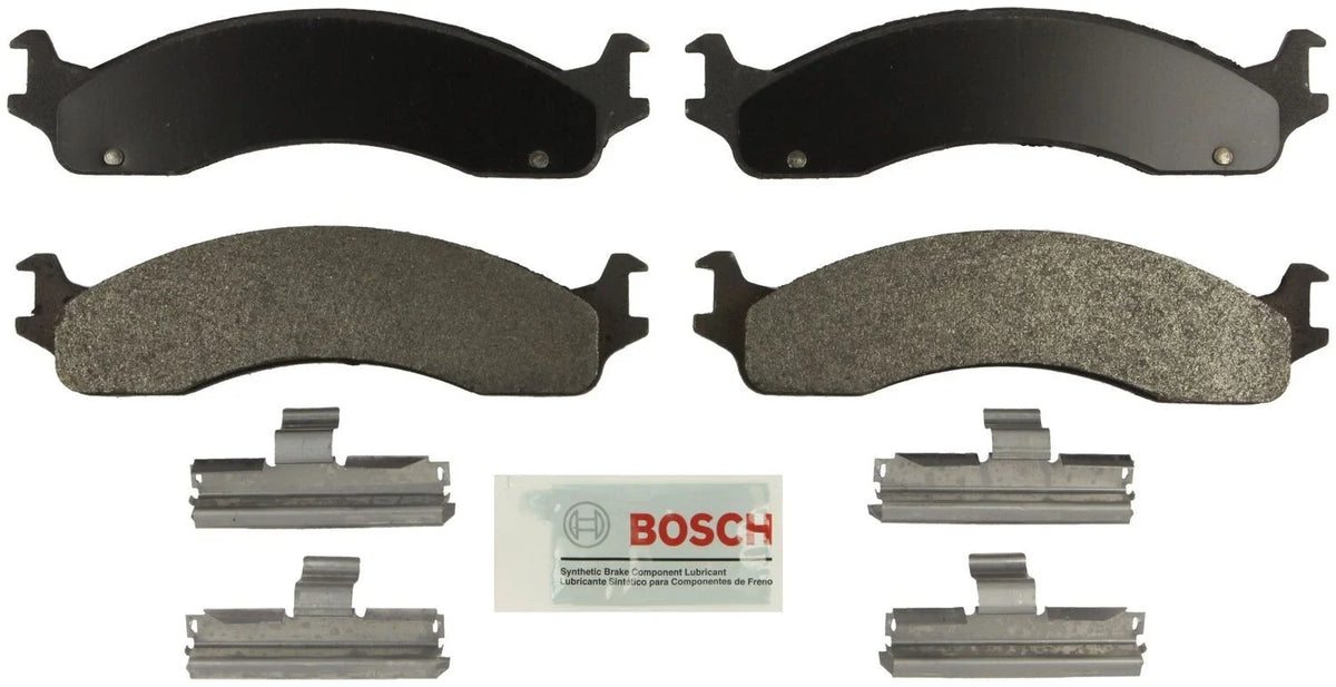 Set of 4 Front Blue Brake Pads for Ford E-250 F-250 F-350 Dodge Ram 2500 (Bosch BE655H)
