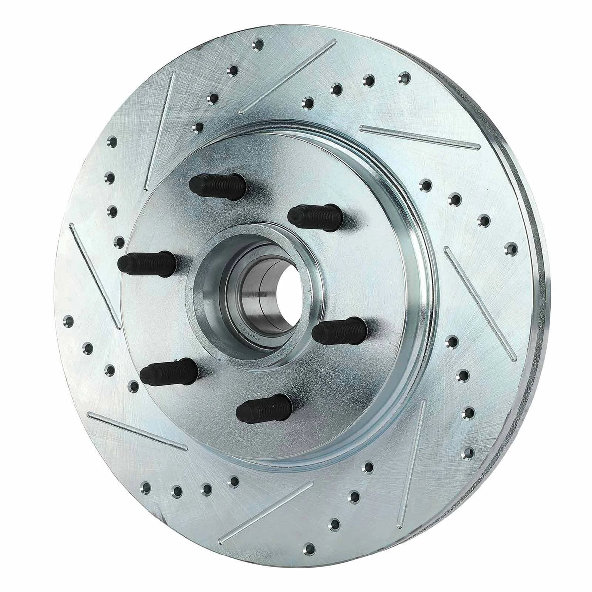Set of 2 Front Drilled Brake Rotors & Ceramic Pads for Ford F-150 (2004–2023) P-1083, S-54107