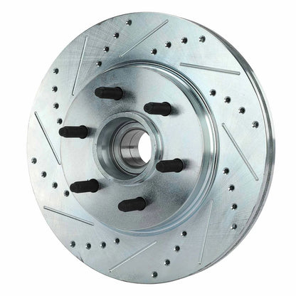 Set of 2 Front Drilled Brake Rotors & Ceramic Pads for Ford F-150 (2004–2023) P-1083, S-54107