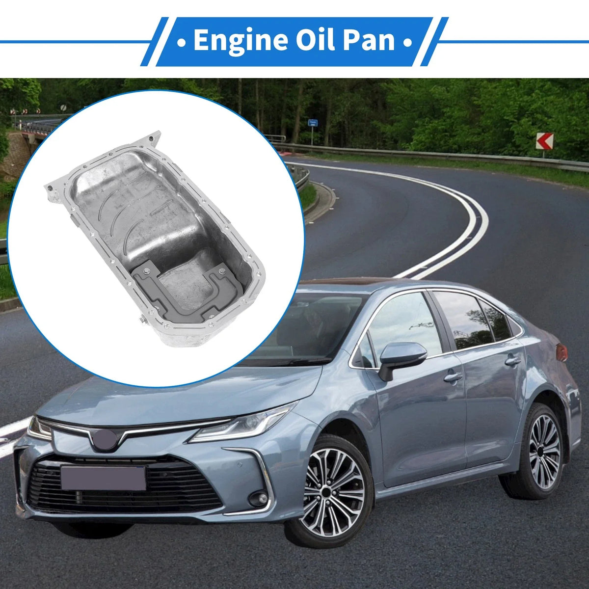 Engine Oil Pan for Kia Rio5 1.6L L4 (2006–2011) No.2151026601 Aluminum Alloy