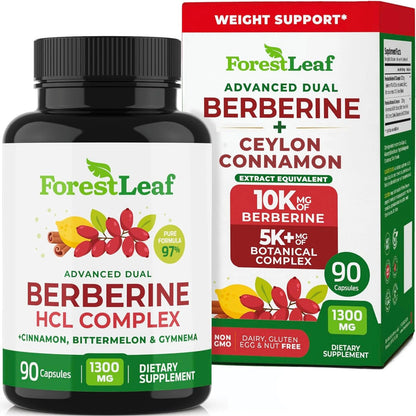 Berberine Supplement 1300mg for Health (90 Count)