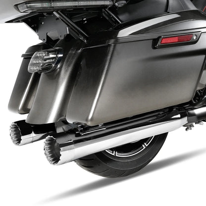4" Slip-On Straight Mufflers for Harley Touring Street Glide (2017–2025)