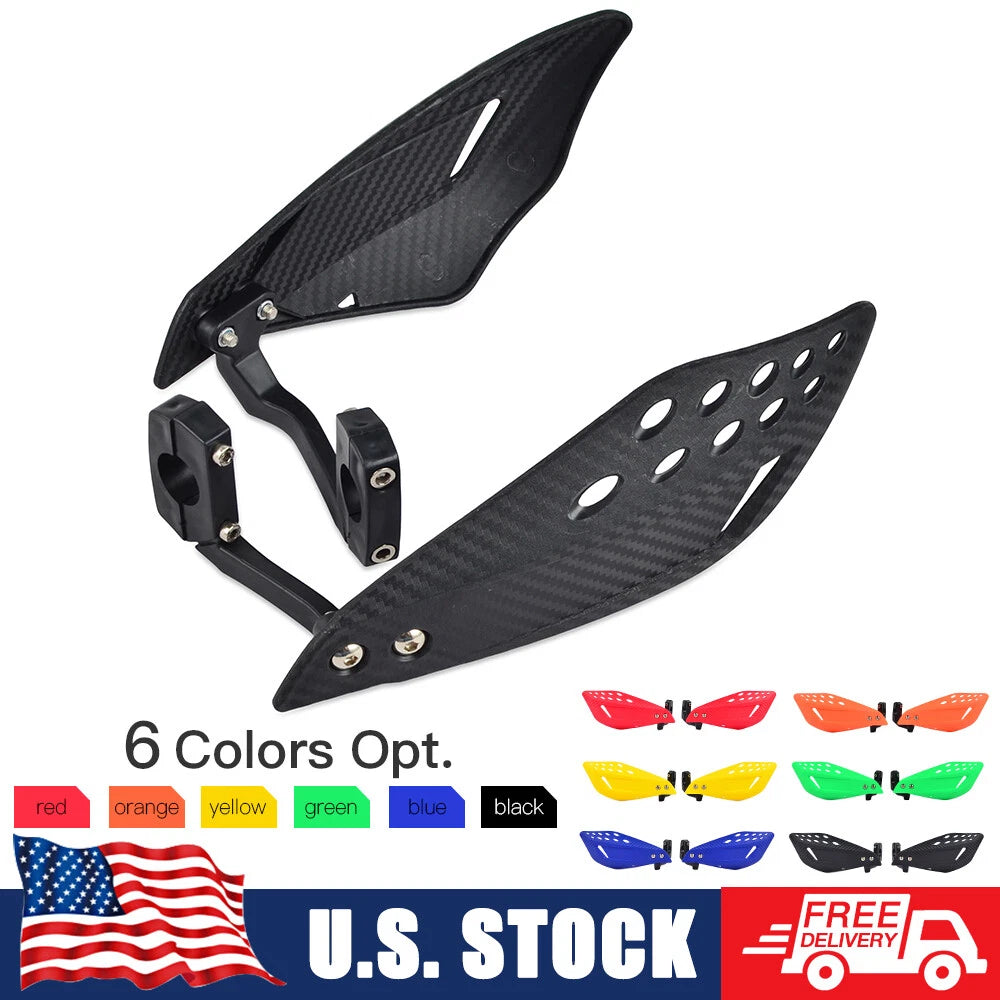 7/8" Handle Bar End Hand Guards for Motorcycle Dirt Bike ATV (Universal)