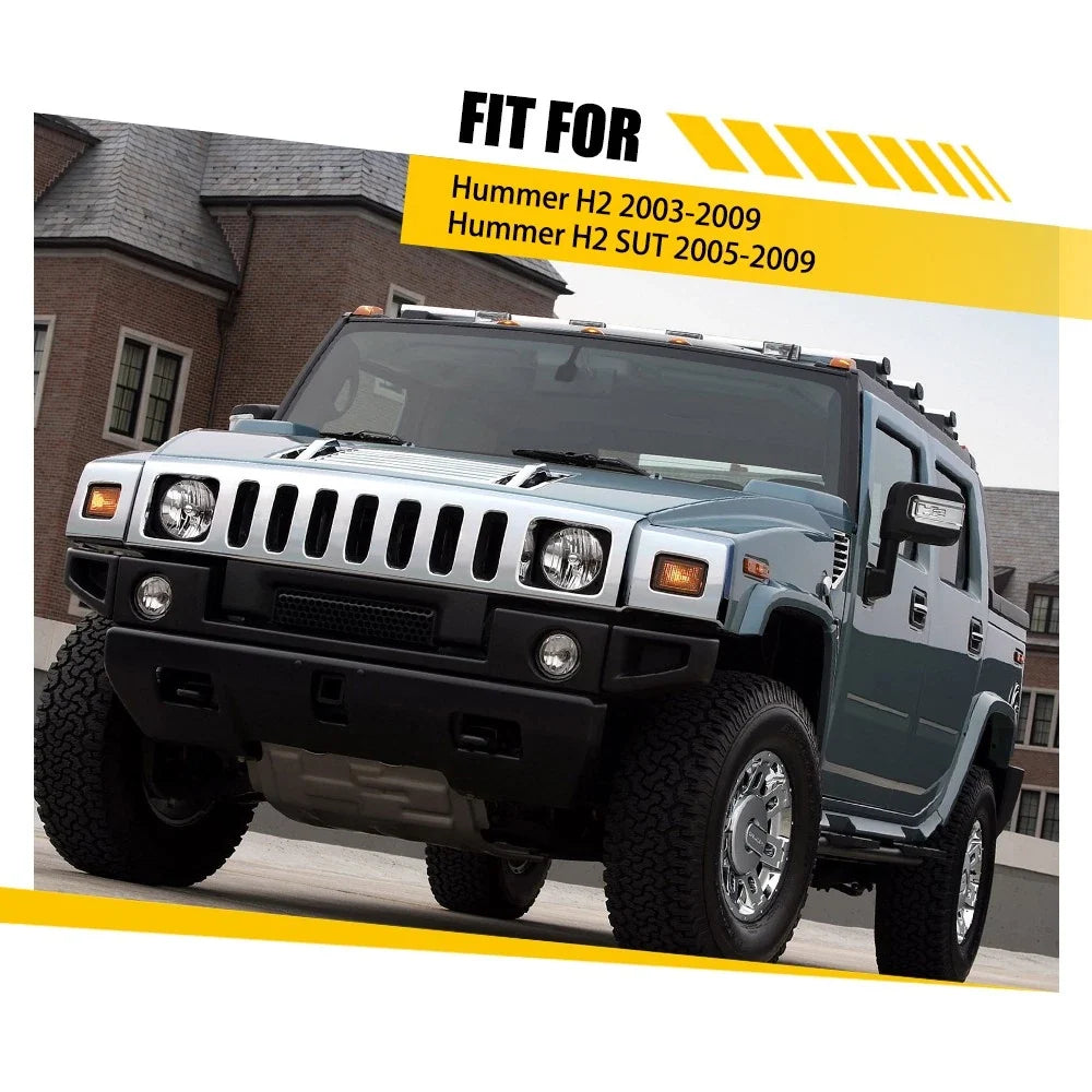 Set of 2 Roof Cab Light Seals for Hummer H2 (2003–2009)