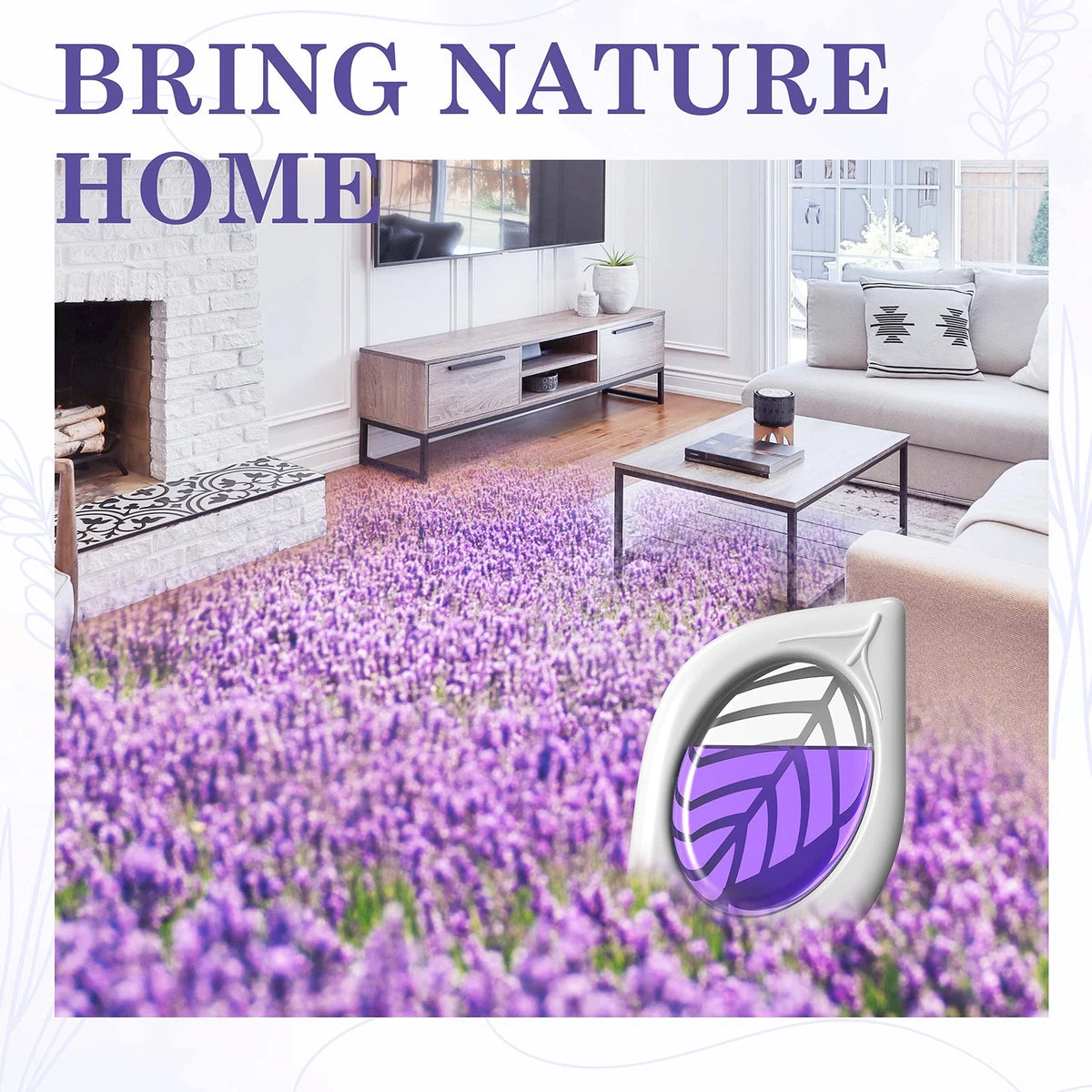 4X Air Freshener for Home, Lavender, Odor Eliminator (0.25 Fl Oz)