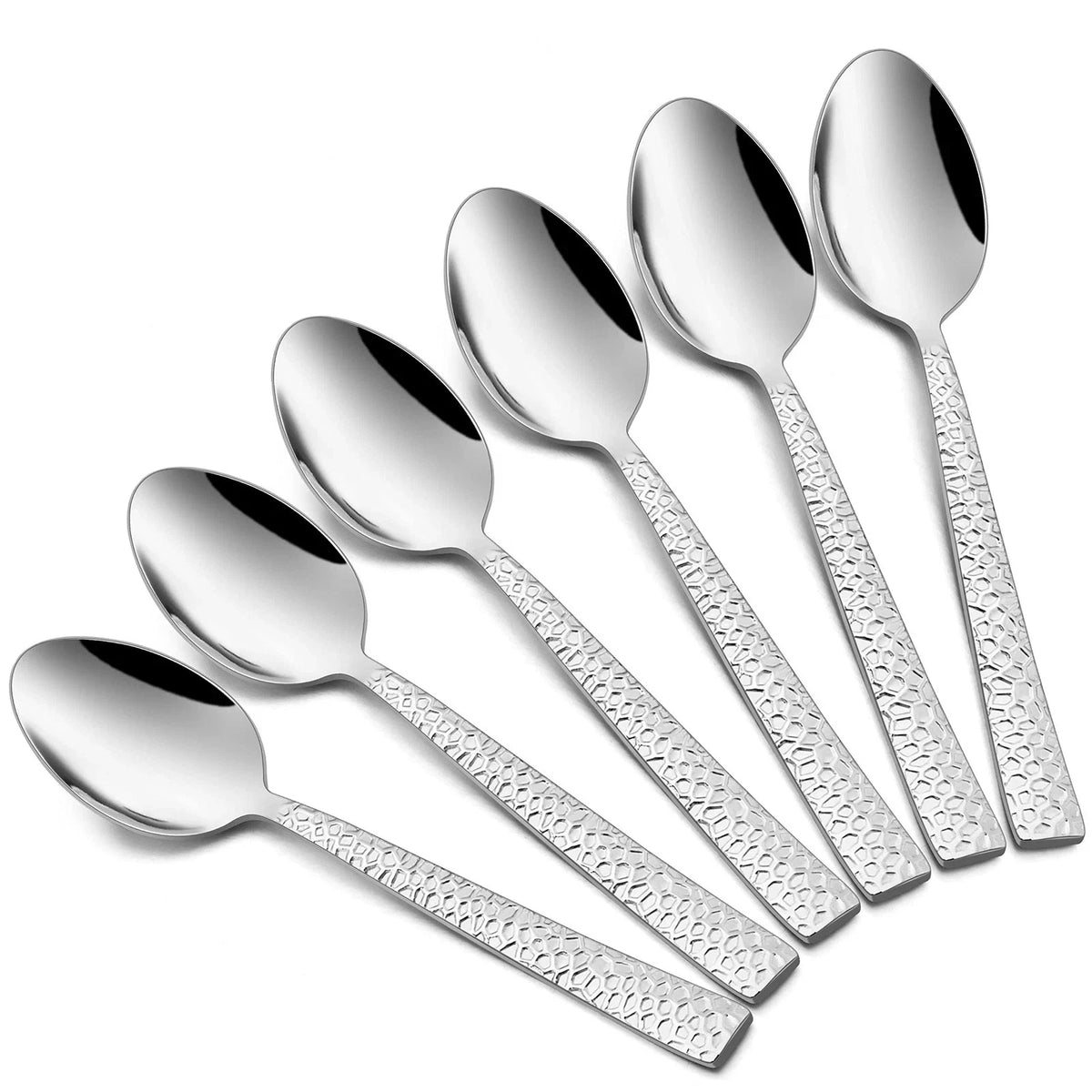 Set of 12 Stainless Steel Teaspoons for Classic Elegance
