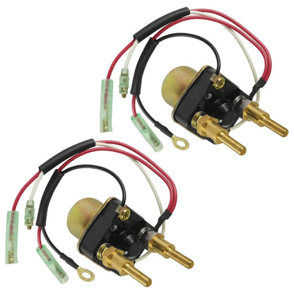 2X Starter Solenoid Relays for Kawasaki JS550 JS440 (1982–1991) RE128+RE128-MA