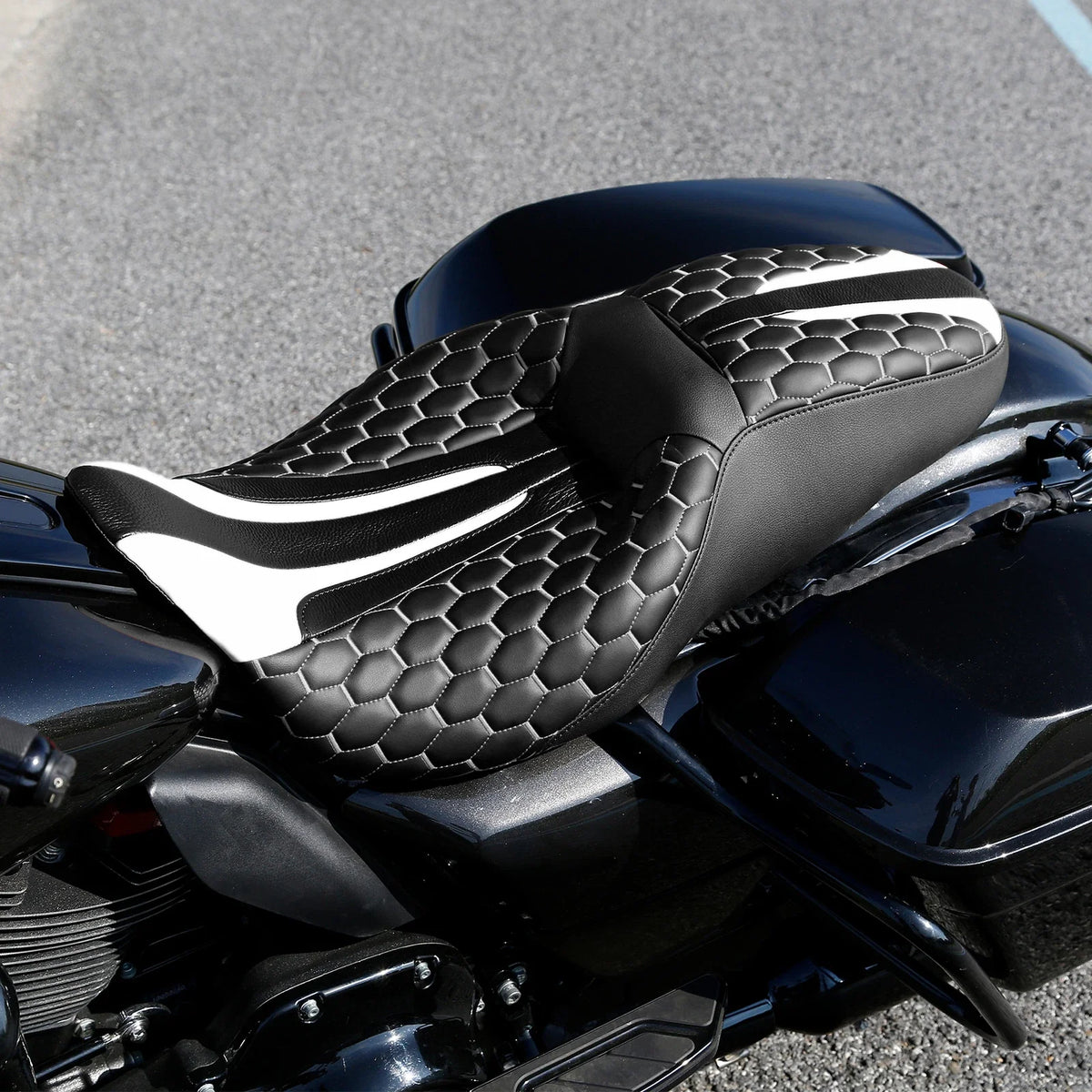 Rider Driver Passenger Seat for Harley Touring Electra Street Road Glide (2009–2023)