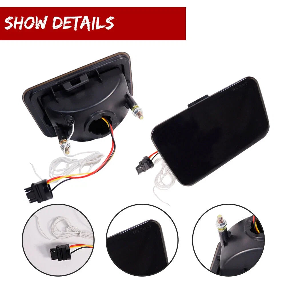 Rear Bumper for Hummer H2 (2005–2009) - Black with LED Signal Lights