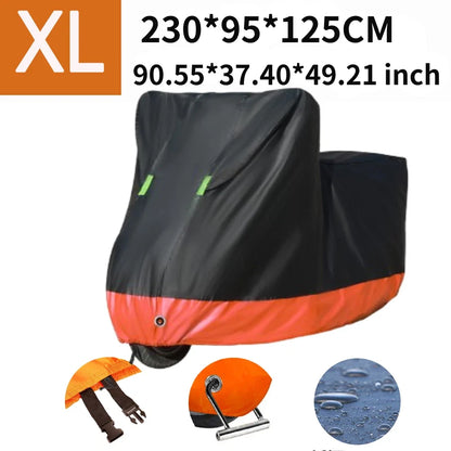Motorcycle Cover for XL Bikes (Waterproof, Outdoor, UV Protection)