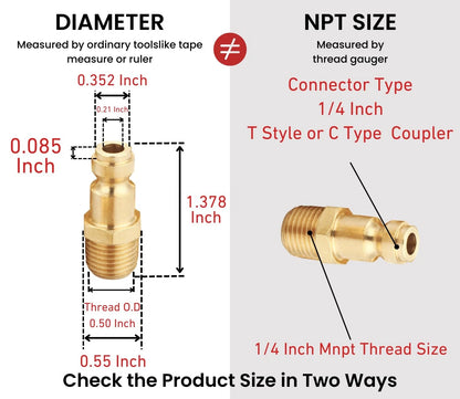 14-Piece Coupler and Plug Kit for T TANYA Hardware