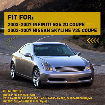 LED Side Marker Signal Lights for Infiniti G35 Coupe (2003–2007)