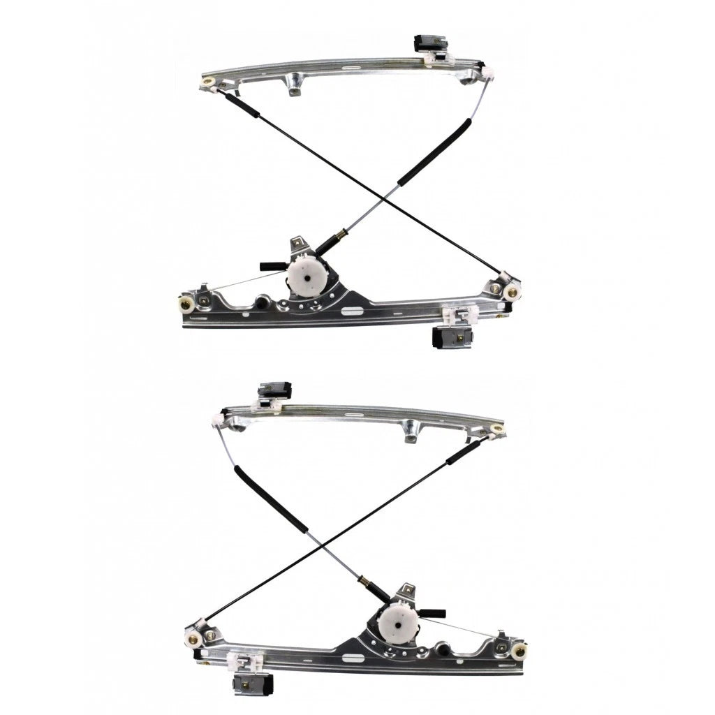 Set of 2 Manual Window Regulators for GMC Sierra 2500 (1999–2004) MLX-PAIR-SHE901-910L-CL360A54, GM1350109