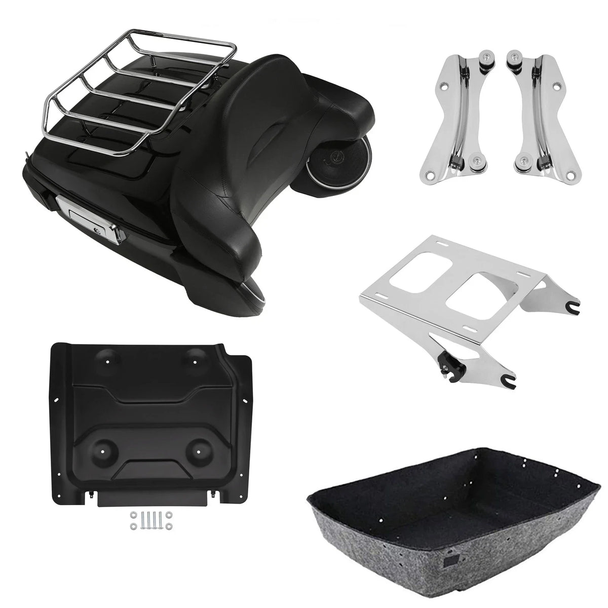 Trunk Pad Light Rack Speakers Mount Plate for Harley Touring (2014–2026)