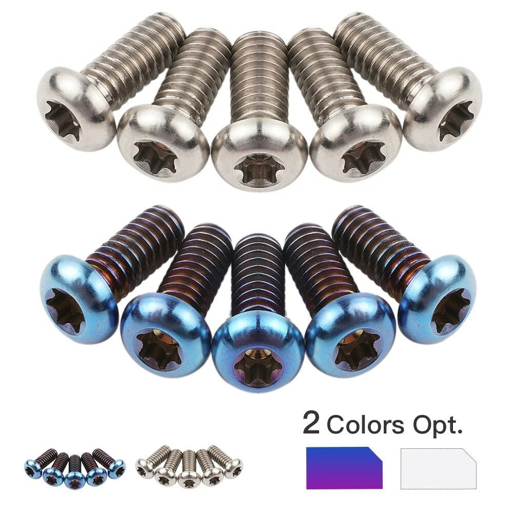 Set of 6 Titanium Derby Cover Bolts for Harley Road Glide Custom (2010–2013)