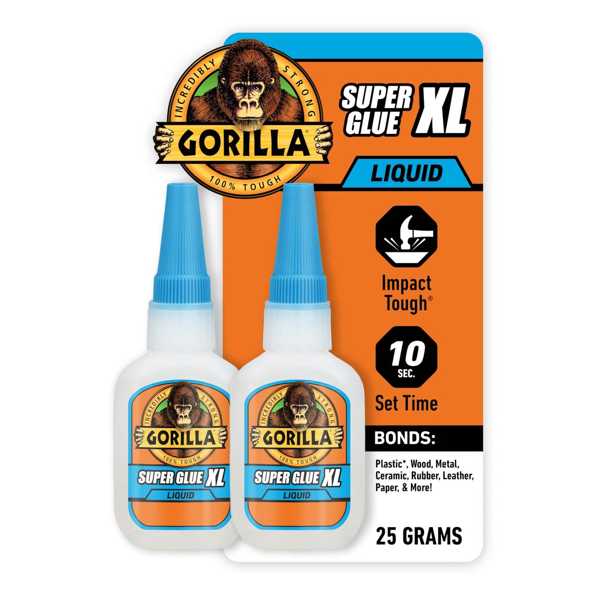 2X Gorilla Super Glue XL for Automotive Repairs (Pack of 2)