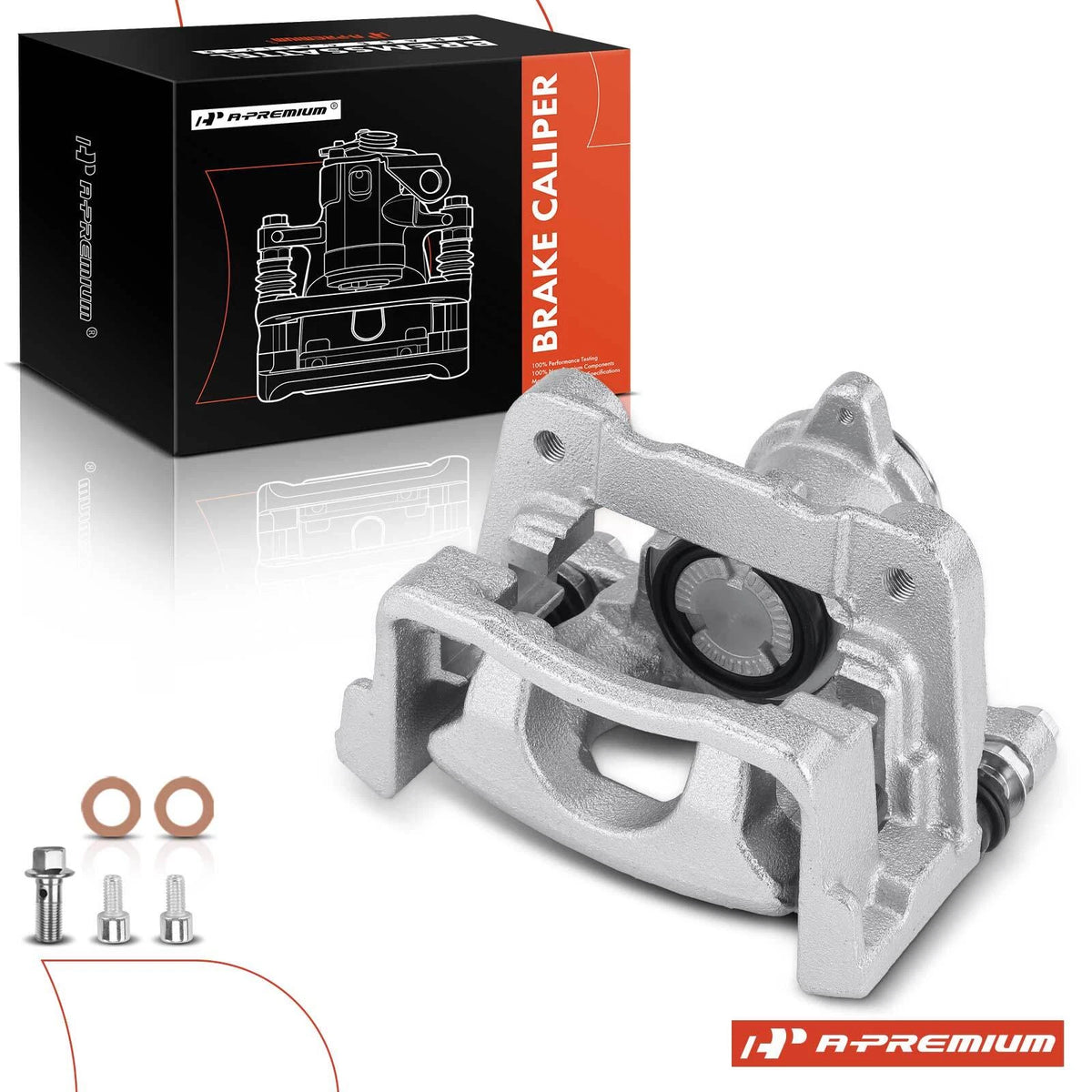 Rear Driver Brake Caliper with Bracket for Mazda 3 (2017–2018) BAY02671X, 19-B7447